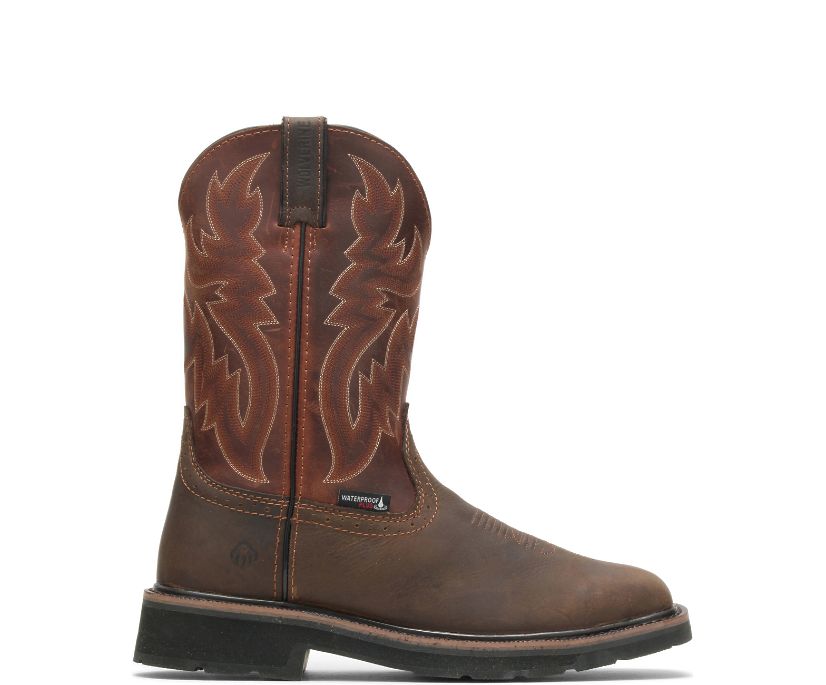 Bottes Wolverine Rancher Waterproof Steel-Toe Wellington Homme - Marron (IPF592681)